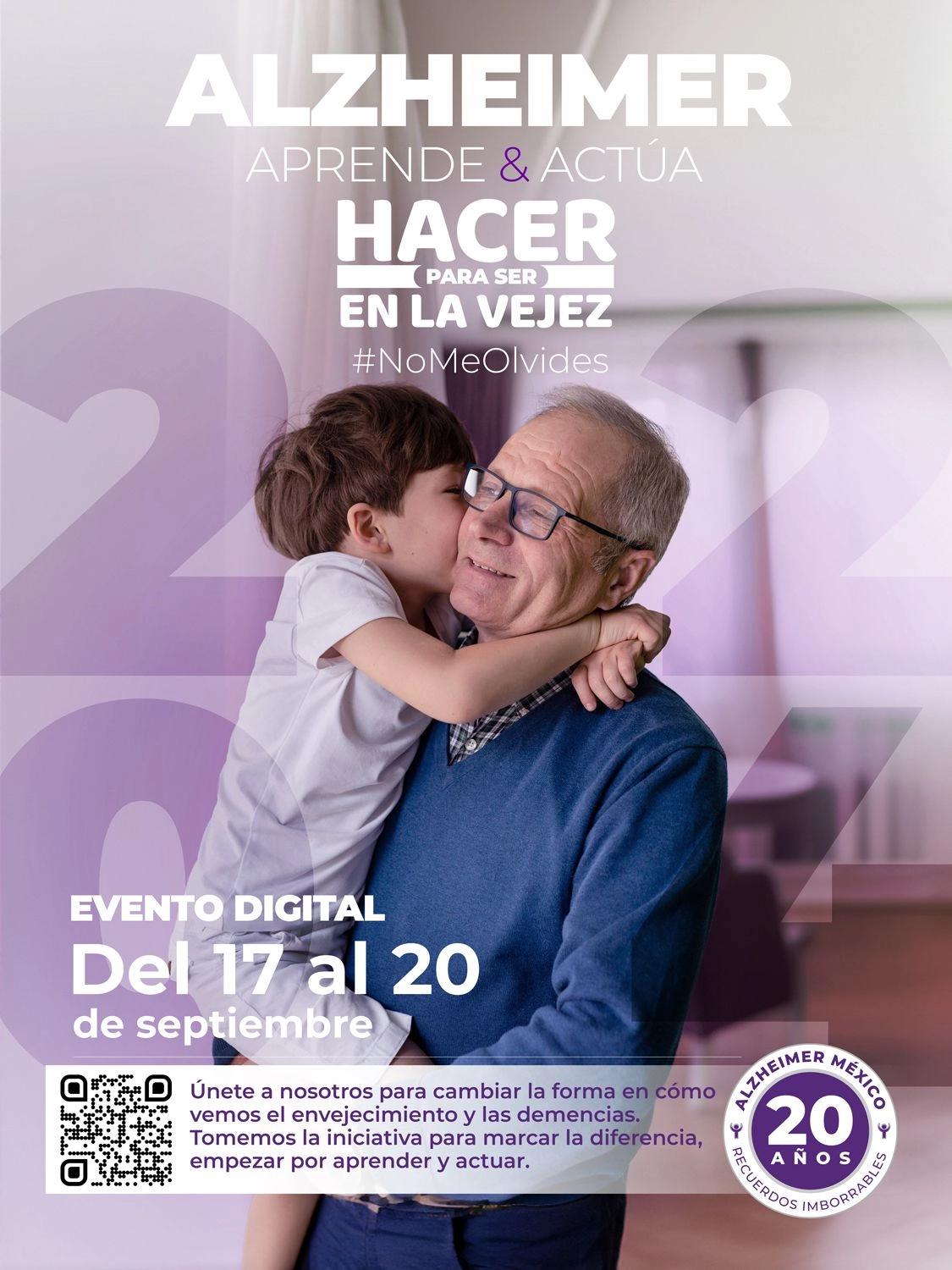 Cartel Alzheimer Aprende y Actúa 2024